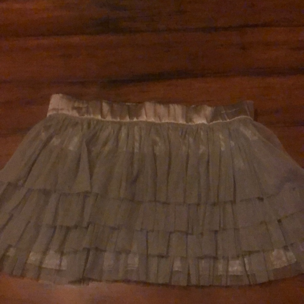 Grey/ silver color skirt